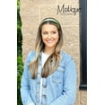 thumbnail image 2 of Bright Green 1 Inch Satin Hard Headband for Women and Girls, 2 of 4