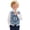 Blue Mandala Design, variant on No Stuffy Sweating Kids Formal Waistcoat for Holiday Casual Polyester Skin-Friendly Boys Formal Suit Vest, Rainbow Paw Print