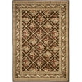 thumbnail image 4 of SAFAVIEH Lyndhurst Mason Floral Border Area Rug, Brown, 5'3" x 7'6", 4 of 7