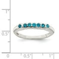 thumbnail image 3 of Auriga Fine Jewelry 925 Sterling Silver Blue Topaz Ring for Women Size 8, 3 of 7