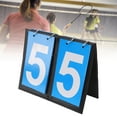 thumbnail image 1 of Digit Flip Scoreboard, Multifunctional Filp Score Keeper PU Membrane Paper  for Basketball, 1 of 7