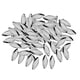 thumbnail image 1 of Lote de 100 cucharas para pesca con mosca, lentejuelas, cebos, cucharillas y accesorios para pesca con cuchara. Plata S, 1 of 8