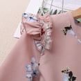 thumbnail image 4 of LYMAYTER Little Girls Ruffle Princess Dresses Kids Baby Cartoon Long Sleeve Dress Toddler Crewneck Casual Dress for 2-7 Years, 4 of 7
