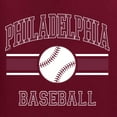 thumbnail image 6 of Wild Bobby City of Philadelphia Baseball Fantasy Fan Sports Men's Long Sleeve T-Shirt, Maroon, 3X-Large, 6 of 6