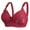 Red, variant on Ohufall Breathable Bras for Women Cool! Woman's Large Size Comfortable Bra Underwear No Rims