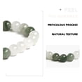 thumbnail image 4 of Natural Vintage Iced Jade Bracelets - Ethnic Style Bracelets for Men and Women - Elegant and Stylish Handmade Bracelet - Healing Properties of Crystals and Healing Stones - 8mm, 4 of 5
