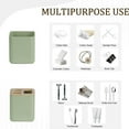 thumbnail image 5 of CERBIOR Bathroom Accessories Set 6 Piece Bamboo Bath Ensemble Includes Soap Dispenser, Toothbrush Holder, Toothbrush Cup, Soap Dish for Decorative Countertop and Housewarming Gift, Green, 5 of 7