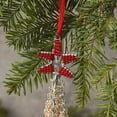 thumbnail image 3 of Kenya Mini White Beads Festive Tree Christmas Tree Ornament, 3 of 4