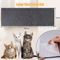 thumbnail image 2 of Alfombrilla autoadhesiva para rascar Gatos, 300 cm x 40 cm, para Manualidades, para Gatos, para Proteger el sofá o el sofá o los Muebles (Grigio Scuro), 2 of 7