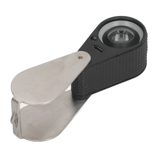 Lupa De Lupa, LED UV Lupe Plegable Pequeño 30x Para Aficionados Para Observar