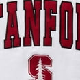 thumbnail image 4 of Men's Colosseum White Stanford Cardinal Arch & Logo Crew Neck Sweatshirt, 4 of 4