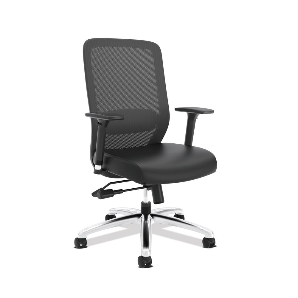 HON Exposure Mesh Task Chair - Mesh High-Back Computer Chair with Leather Seat for Office Desk 