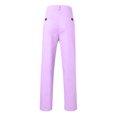 thumbnail image 6 of COMVALUE Men's Chinos Casual Business Dress Pants Slim Fit Skinny Stretch Flat-Front Lightweight Comfort Slacks with Pockets (Light Purple, M), 6 of 9