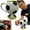 B1_1White 5.98x4.8in, variant on WUXIAB collapsible water bottles,550ml soccer Ball water bottles,soccer basket stuffers,silicone water bottle,clip on water bottle,BPA-Free with Clip,Leak-Proof Spout,Portable Sports Drink Bottle