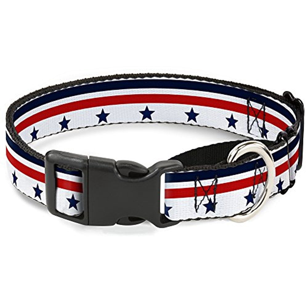 Buckle-Down Americana Stars & Stripes5 White Blue Red Martingale Dog Collar