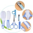 thumbnail image 6 of 6PCS Daily Infant Kids Care Set, Ymiko Baby Grooming Health Hair Care Newborn Nail Clipper Brush Scissors Comb, Baby Nail Scissors, 6 of 7