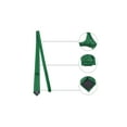 thumbnail image 2 of INSPIRE CHIC Men's Solid Color Narrow Stripes Necktie Graduation Suit Formal Ties Green, 2 of 5