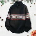 thumbnail image 2 of Winter Sweaters for Women Winter Knitted Sweater Coat Semi High Neck Pullover Warm Soft Casual Long Sleeve Comfortable Thick Design Outerwear For Cold Weather Everyday Wear Ugly Christmas Sweaters, 2 of 4