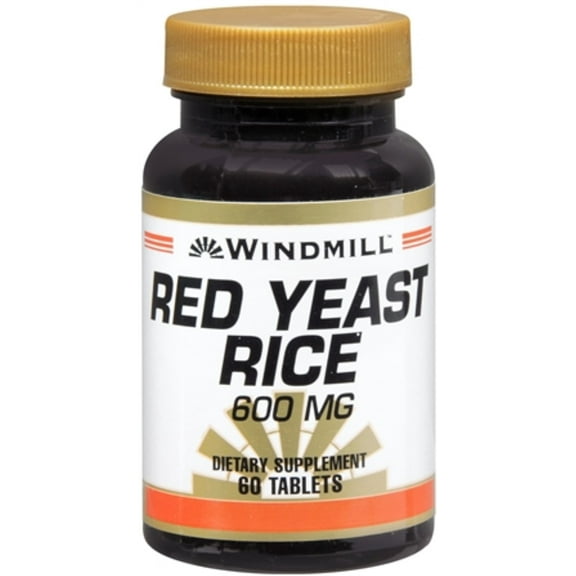 Windmill Red Yeast Rice 600 mg Tablets 60 Tablets (Pack of 2)