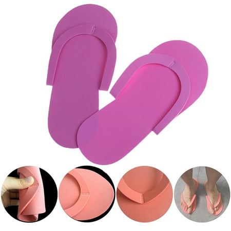 

MageCrux Fashion 12 Pair Disposable Foam Slippers High Quality Foam Pedicure Slippper