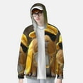 thumbnail image 2 of Fotbe Heavy Metal Style Guinea Pig Chaqueta con Protección Solar UPF 50+ para Hombre y Mujer, Camisa con Capucha y Bolsillos-X-Large, 2 of 7