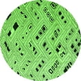 thumbnail image 1 of Ahgly Company Indoor Round Solid Green Modern Area Rugs, 7' Round, 1 of 4