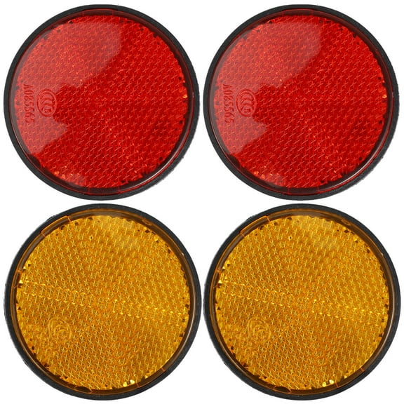 Supvox Vehicle Reflectors Assorted Color PP Ps for Improved Driving Visibility