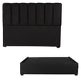 thumbnail image 1 of Recámara Queen SIze Kami Negro con Cabecera + Box Base Cama, 1 of 8