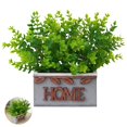 thumbnail image 3 of Simulación De Planta En Maceta, Planta Verde, Bonsái, Hoja De Eucalipto, Escritorio, Rectángulo, Decoración Del Hogar, Fotografía, Pequeñas Plantas Verdes, Adorno De Decoración En Maceta De Madera Minnieouse HA022460-00, 3 of 7