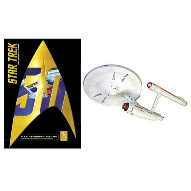 AMT 947 Star Trek U.S.S. Enterprise NCC-1701 1:650 Scale Plastic Model Space Ship Kit - Requires Assembly
