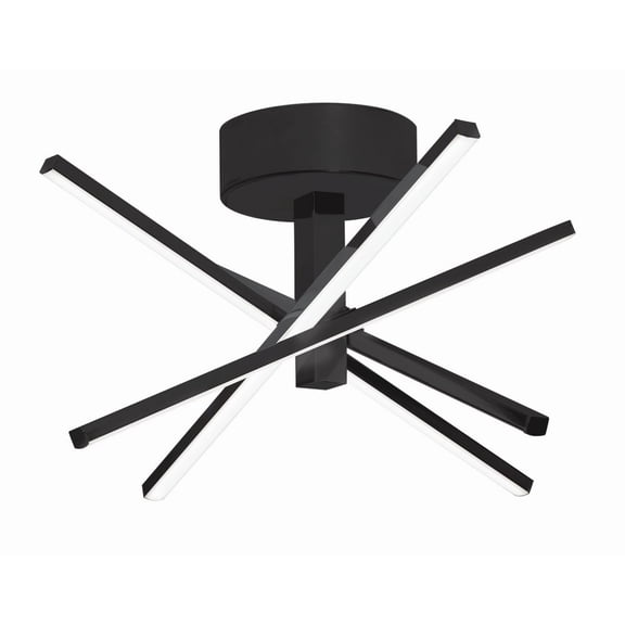 AFX - Jaxx - 4 Light Flushmount-Black Finish