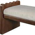 thumbnail image 4 of Meridian Furniture Sonia Beige Velour Fur Fabric Bench, 4 of 8