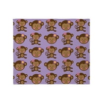 CafePress - Cute Monkey Lover Gift Throw Blanket - Soft Fleece Throw Blanket, 50"x60" for All Ages