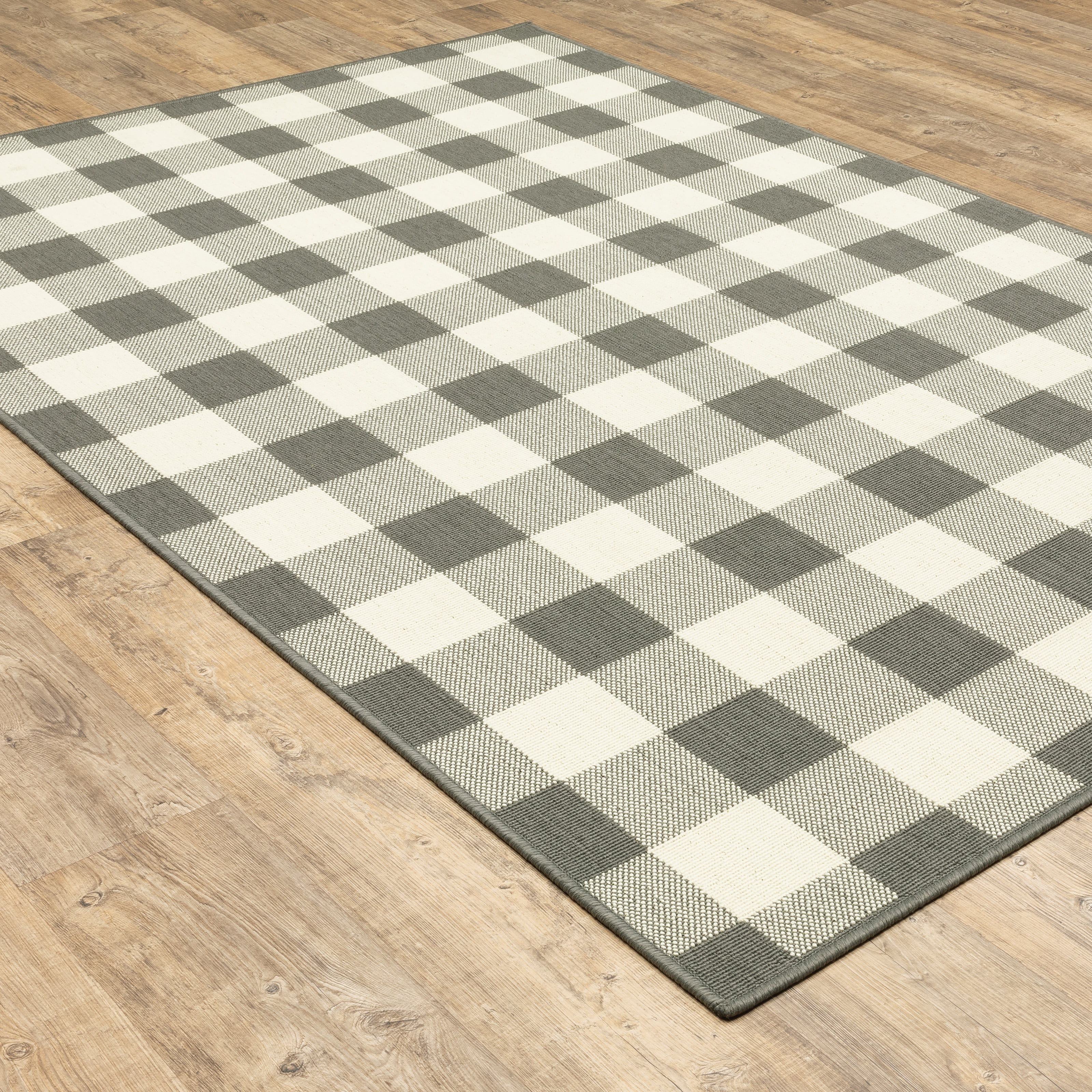 Avalon Home Mackinaw Gingham Check Indoor/Outdoor Area Rug