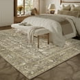 thumbnail image 2 of BERTHMEER 6'x9' Washable Area Rugs for Living Room Bedroom Kitchen Rugs Non Slip Vintage Traditional Dorm Office Dining Room Farmhouse Oriental Rugs,Deep Brown, 2 of 3