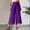 Purple wide leg palazzo pants for women a1, variant on Cagogo Women's Wide Leg High Waisted Flowy Casual Loose Long Palazzo Pants Trousers for Summer Beach Vacation Work Lounge with Pockets Fashion Clothes, Brown S