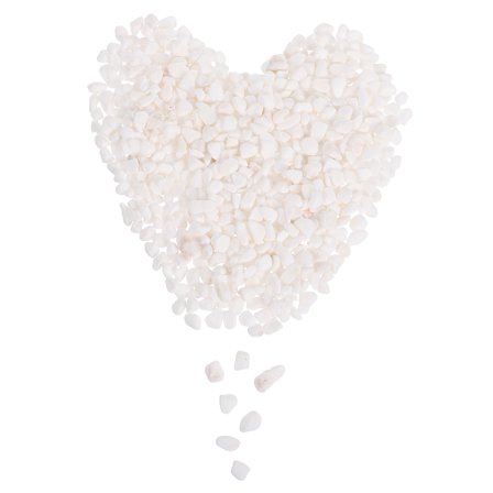 LOLIPPYY Aquarium River Rocks White Natural Gravel for Fish Tank and Indoor Terrariums