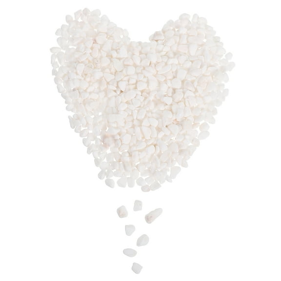 LOLIPPYY Aquarium River Rocks White Natural Gravel for Fish Tank and Indoor Terrariums