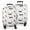 White Cow Moo, variant on White Cow Bow Cloud Pattern Luggage Cover Fashion Suitcase Cover Baggage Covers Fit 25-28 Inch Luggage (Go Travel)
