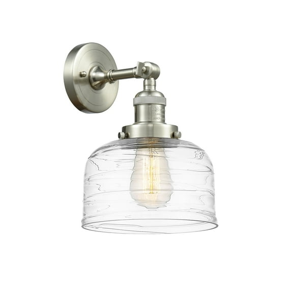 Innovations Lighting Franklin Restoration Bell 1 Light 8" Sconce Brushed Satin Nickel