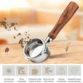 thumbnail image 3 of 58mm 3 Ears Stainless Steel Bottomless Naked Portafilter Wooden Coffee Handle Cup Filter Basket Replacement for Barsetto BA101 BA102 Calphalon Temp IQ, 3 of 8