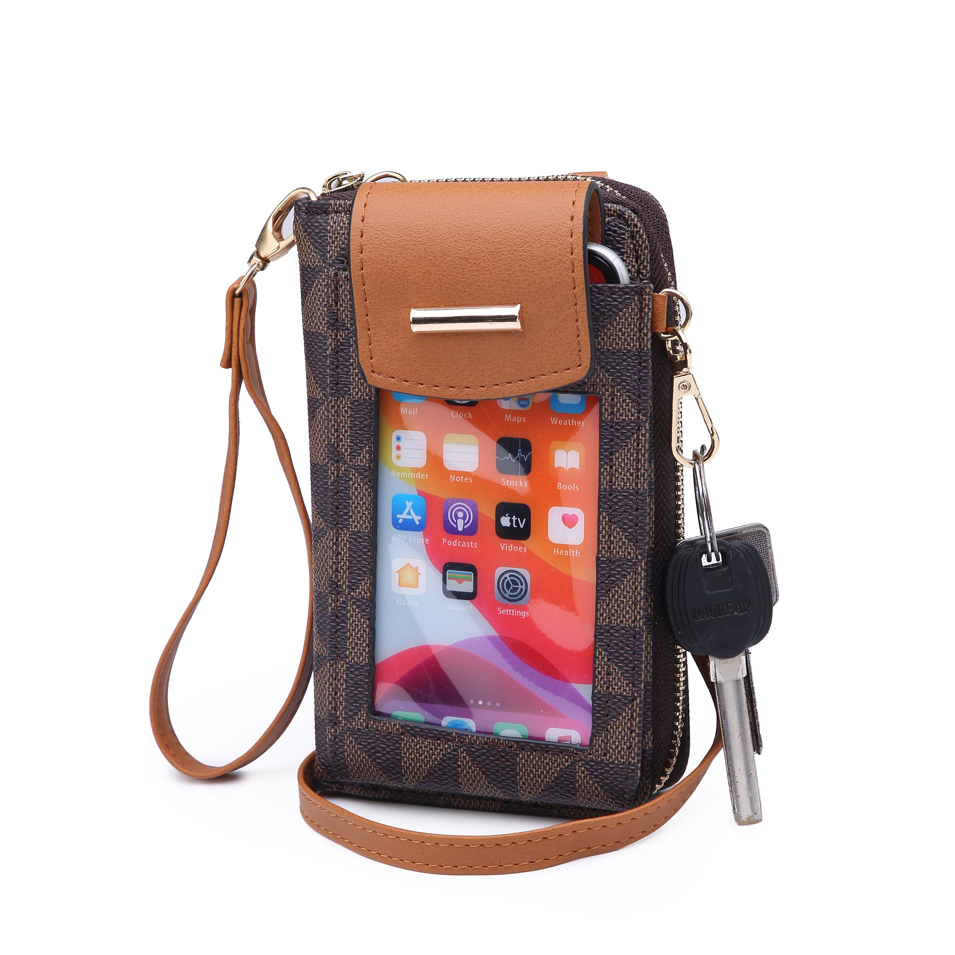 Touch Screen Phone Crossbody Shoulder Bag Purse Clucth Handbag Wallet Wristlet