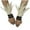 Beige, variant on WEAIXIMIUNG Melin Hats for Men Imitation Pearl Feather Sleeves Vintage Solid Color Wrist Decorative Sleeves Masquerade Party Dress Up Sleeves