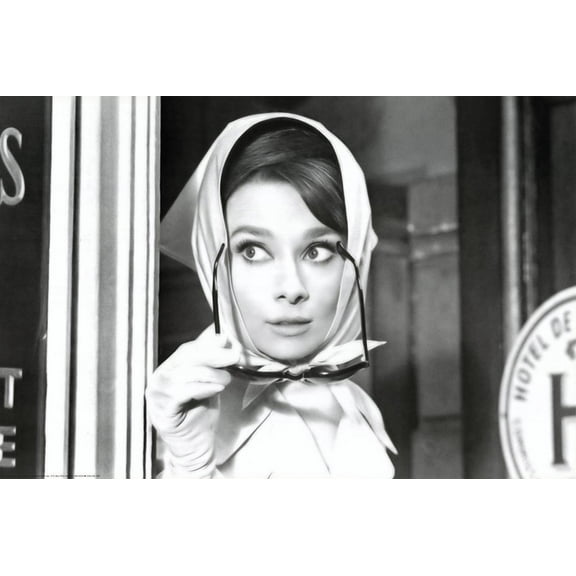 Audrey Hepburn Movie (Scarf) Poster Print Poster - 36x24