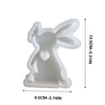 thumbnail image 3 of Dvkptbk Kissing Butterflys Rabbits Mould Rabbits Ornament Gypsum Mould Aromatherapy Wax Mould easter decorations, 3 of 9