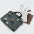thumbnail image 5 of 16" Laptop Briefcase for Work Travel Laptop Shoulder Bag Carrying Handbag Laptop Case Brown-blue Butterfly Pattern, 5 of 8