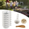 thumbnail image 4 of Cuenco portátil para acampar Baoblaze Utensilios de cocina Cuenco de anidación al aire libre Blanco 11 Piezas, 4 of 8