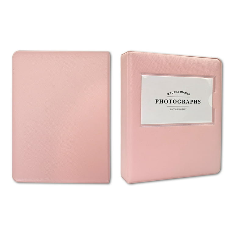 Polaroid PL2X3SBR Pink Textile Photo Album and Sheet Protector