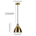 thumbnail image 5 of Evelyn&Zoe Modern Metal Pendant, 5 of 11