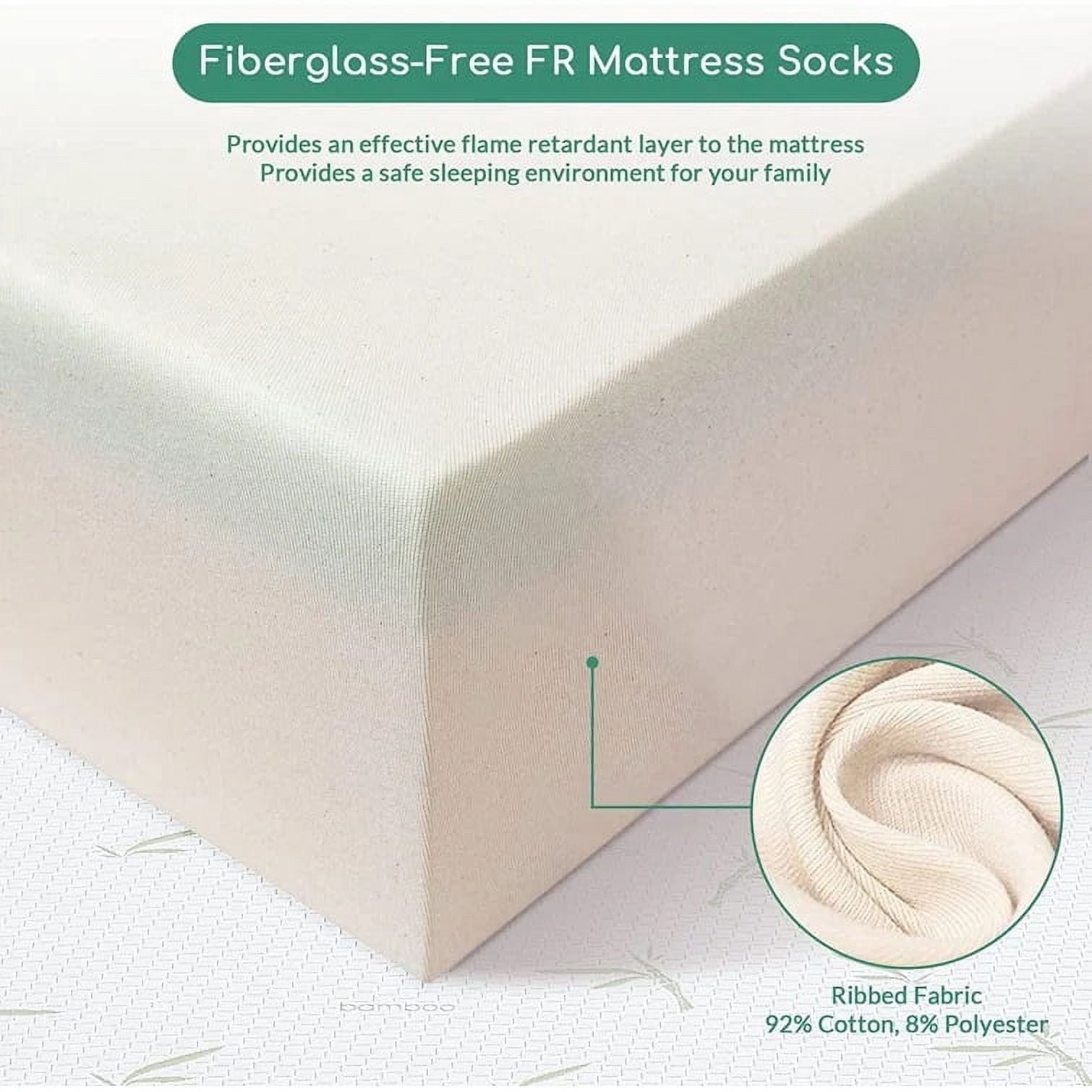 King Size Mattress, 6" Memory Foam Mattress with Graphene Fabric Cover, Bed in a Box